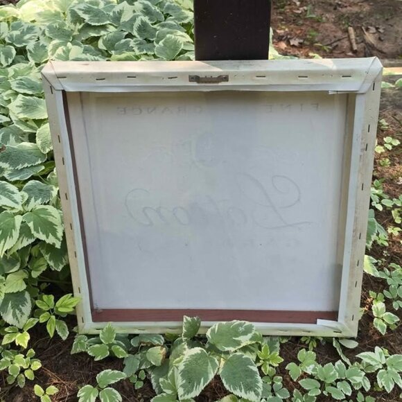 Fleur de Lis Lotion Fragrance French Canvas Wall Hanging - Picture 7 of 7